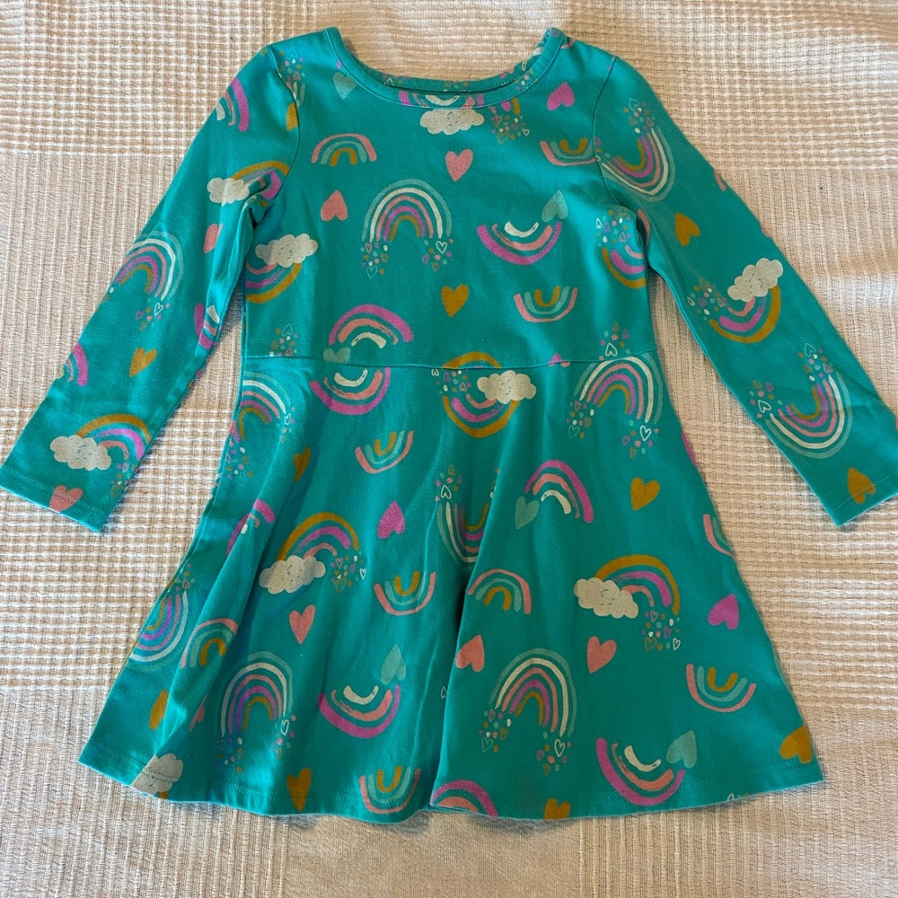 4T - Colorful Rainbow Kids Dress